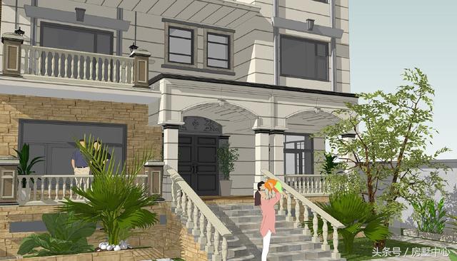 歐式三層別墅設(shè)計(jì)圖，帶游泳池+菜園，大概是所有人的理想住所了