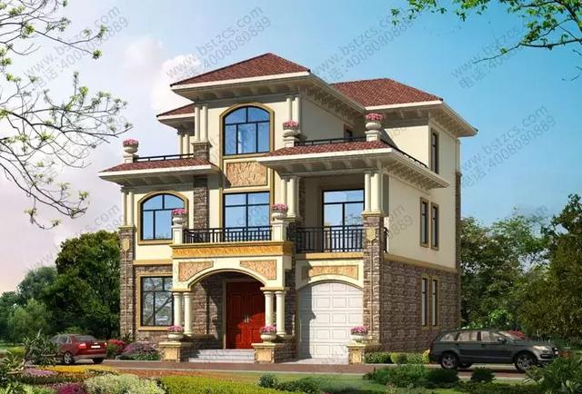 三層農(nóng)村別墅設(shè)計圖，7臥+健身房+雙露臺，最大程度上滿足了生活需要