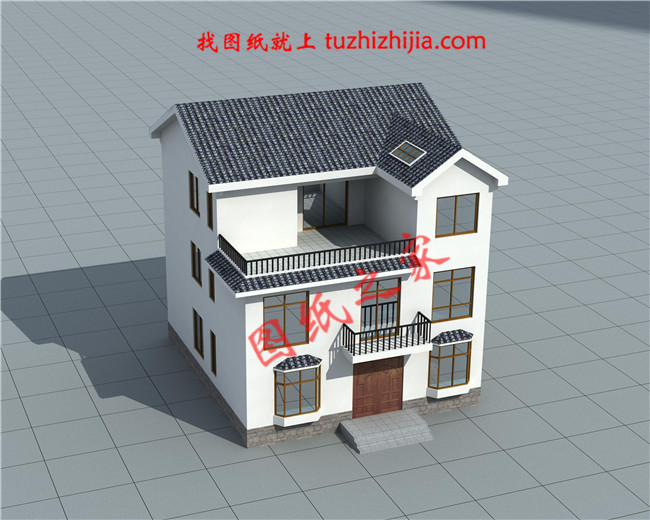 120平米三層30萬別墅圖片大全及全套施工圖，外觀簡潔大方