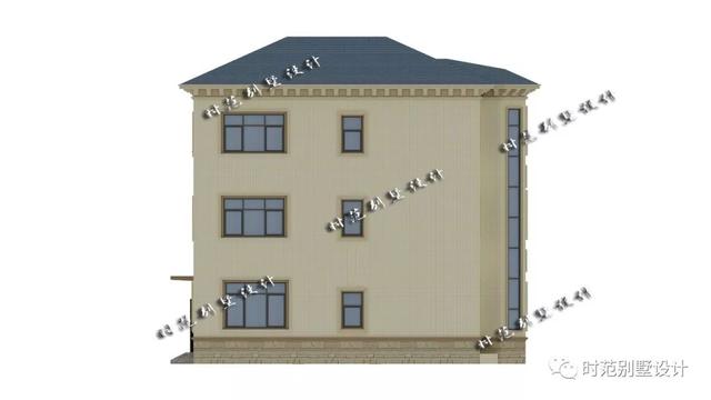 歐式三層復(fù)式別墅設(shè)計圖，7室3廳，帶大露臺附裝修效果圖