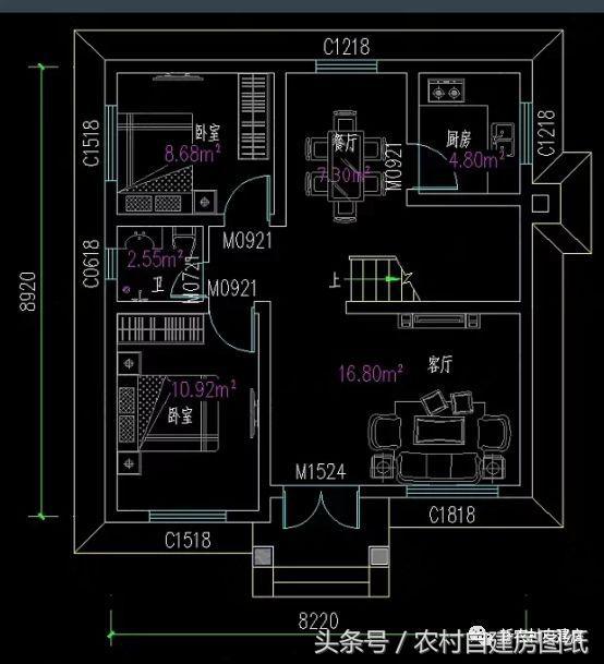 推薦3款占地面積小的農村別墅設計圖，顏值絲毫不遜色于豪華別墅
