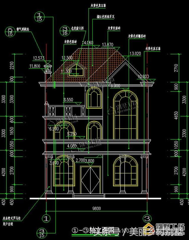 三層意大利風(fēng)格占地140平框架結(jié)構(gòu)農(nóng)村自建房全套設(shè)計(jì)施工效果圖