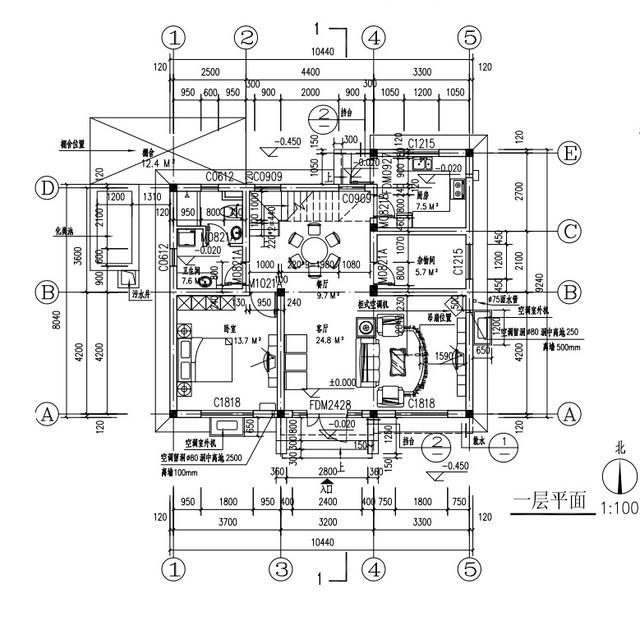 農(nóng)村二層日式風(fēng)格房屋設(shè)計圖，占地100平米，戶型設(shè)計還是非常合理的