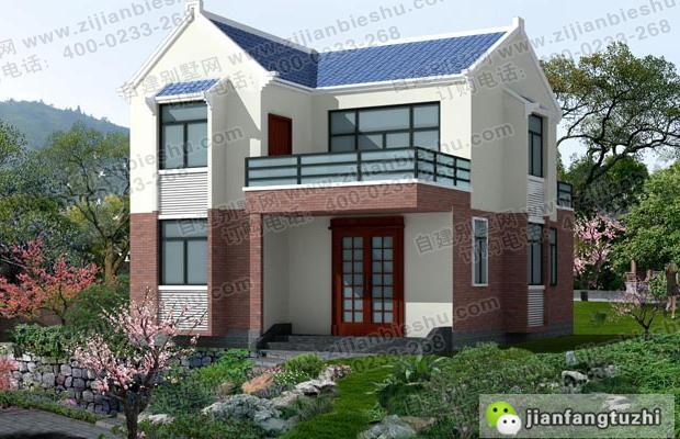 2款占地面積80平左右二層農(nóng)村自建房全套設(shè)計(jì)施工圖，戶型簡單大方，造價(jià)不高