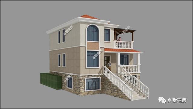 開間不到10米的農(nóng)村自建房設(shè)計圖，空間布局合理，錯落有致