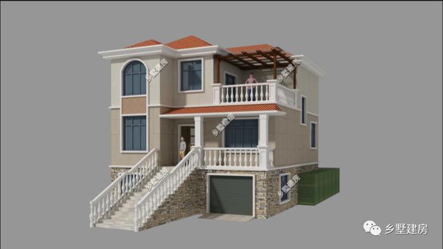 開間不到10米的農(nóng)村自建房設(shè)計圖，空間布局合理，錯落有致