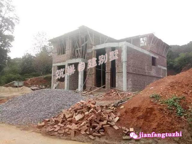 二層農(nóng)村別墅設(shè)計圖，帶部分施工實拍圖，造型簡約大氣經(jīng)濟(jì)實用