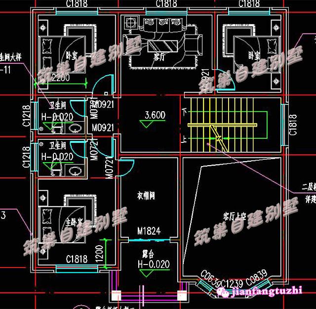 二層農(nóng)村別墅設(shè)計圖，帶部分施工實拍圖，造型簡約大氣經(jīng)濟(jì)實用