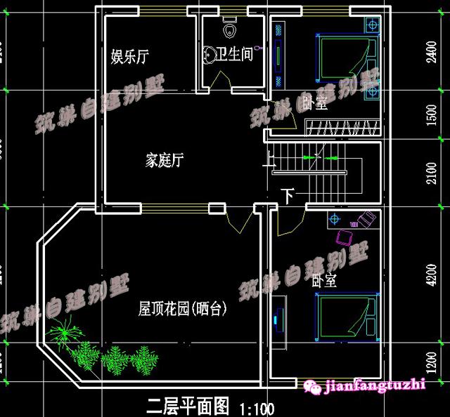 5棟二層帶陽臺(tái)獨(dú)棟小別墅設(shè)計(jì)圖效果圖，漂亮又實(shí)用