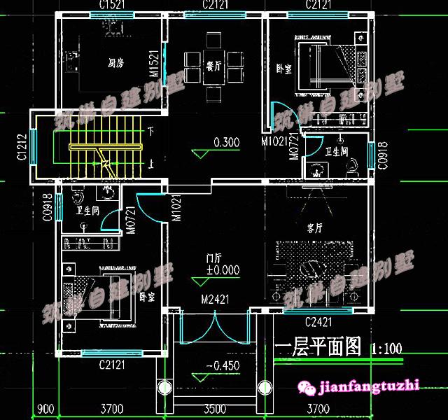 5棟二層帶陽臺(tái)獨(dú)棟小別墅設(shè)計(jì)圖效果圖，漂亮又實(shí)用