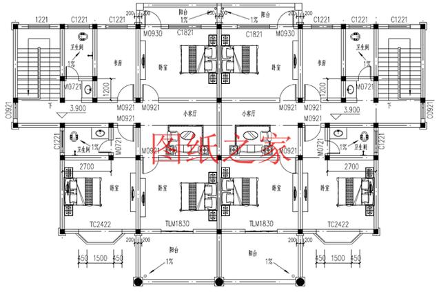 喜歡就收藏啦，5套二層別墅設(shè)計(jì)圖，戶型超級(jí)棒