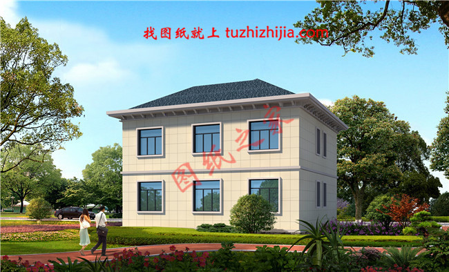 2025新款三間二層別墅設(shè)計(jì)圖，簡單實(shí)用造價(jià)低，款款熱銷！