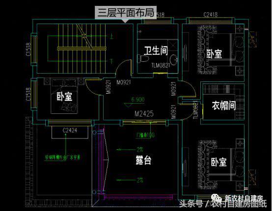 3款小戶型三層別墅設計圖， 造價比較經(jīng)濟，很適合農(nóng)村自建