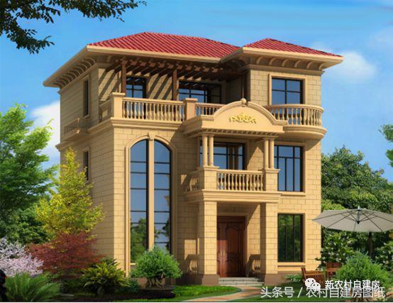 3款小戶型三層別墅設計圖， 造價比較經(jīng)濟，很適合農(nóng)村自建