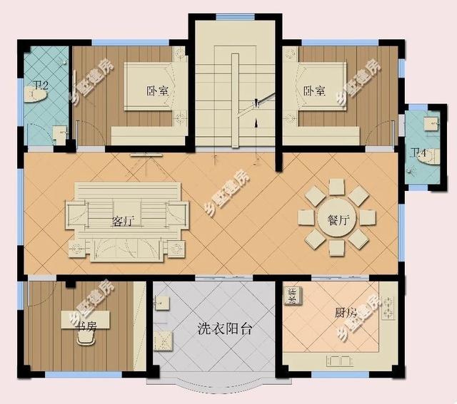 4層頂級歐式別墅設(shè)計(jì)圖，50萬建成，讓農(nóng)村生活也優(yōu)雅別致起來