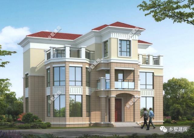 三層別墅設(shè)計圖，簡約大氣，外觀別致