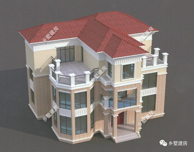 三層別墅設(shè)計圖，簡約大氣，外觀別致