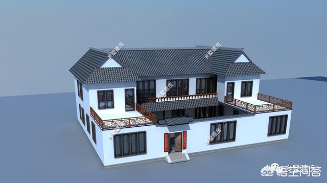 中式風(fēng)格的自建房設(shè)計圖，設(shè)計感十足