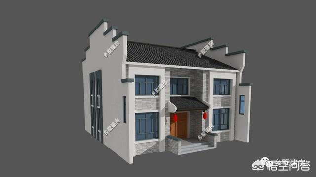 中式風(fēng)格的自建房設(shè)計圖，設(shè)計感十足