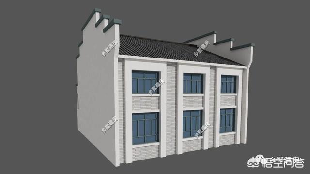 中式風(fēng)格的自建房設(shè)計圖，設(shè)計感十足