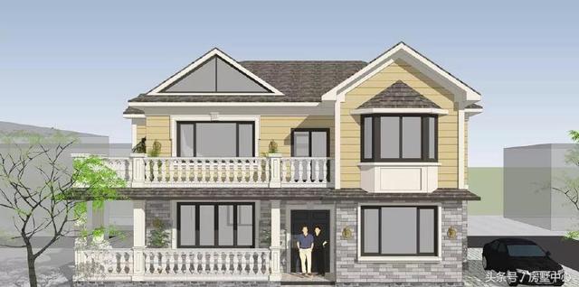 雙拼別墅設(shè)計圖，36萬蓋一棟，接上爸媽一起住