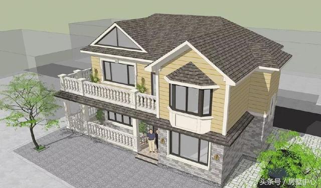 雙拼別墅設(shè)計圖，36萬蓋一棟，接上爸媽一起住