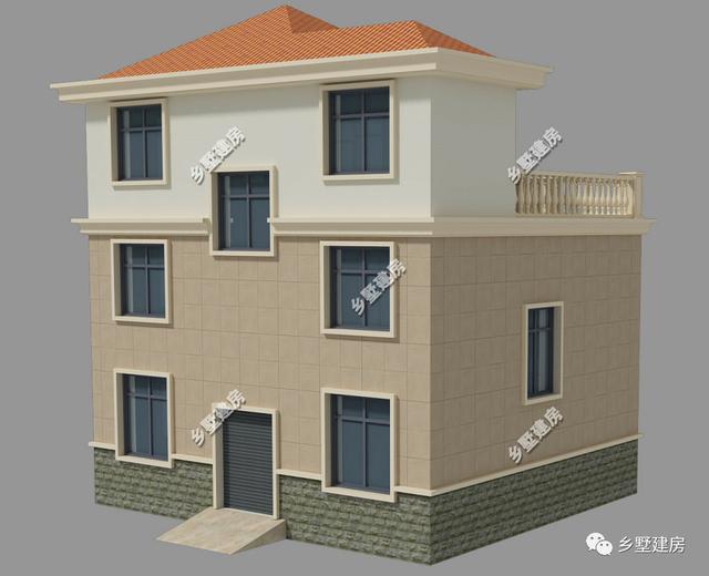 開間10米，進深9米的3層歐式自建房設計圖這樣設計會更加美觀