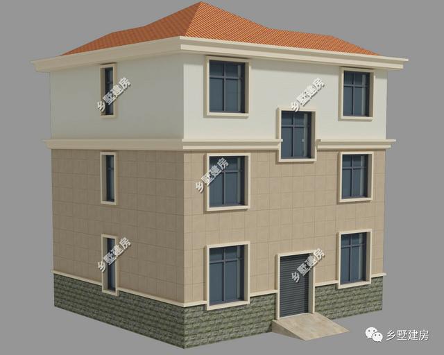 開間10米，進深9米的3層歐式自建房設計圖這樣設計會更加美觀