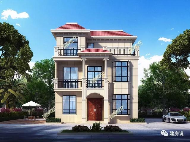 100平小開間精致別墅設(shè)計圖，占地小花費少，是一款不容錯過的戶型