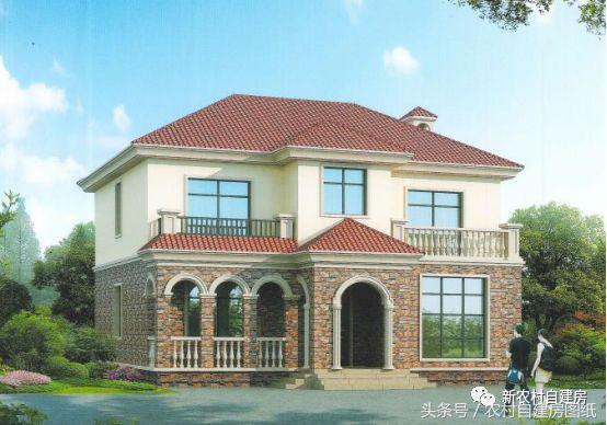 5套新農(nóng)村別墅設(shè)計圖，用材簡單，便于施工，一般的農(nóng)村施工隊都可以建造