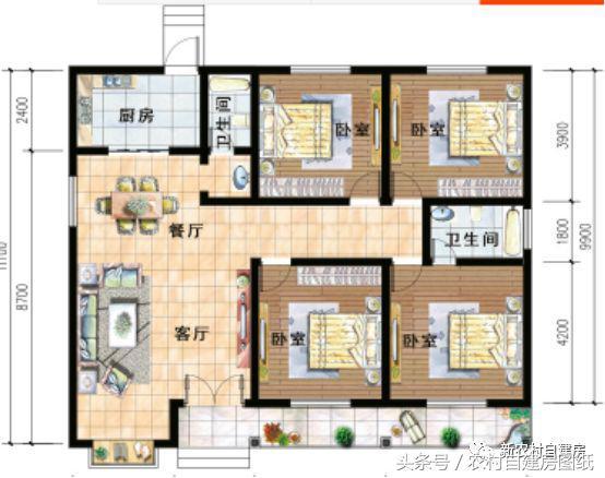 5套新農(nóng)村別墅設(shè)計圖，用材簡單，便于施工，一般的農(nóng)村施工隊都可以建造