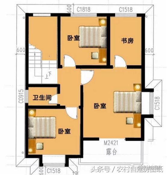 5套新農(nóng)村別墅設(shè)計圖，用材簡單，便于施工，一般的農(nóng)村施工隊都可以建造