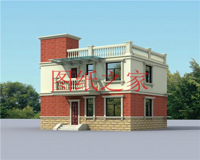 3套農(nóng)村二層別墅設(shè)計(jì)圖，占地110平方米左右，造價(jià)只要20萬，快來看看吧