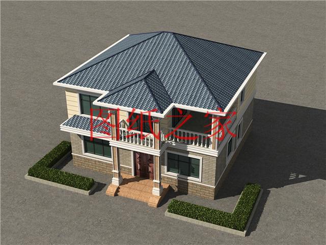 農(nóng)村二層別墅設(shè)計圖，簡單大方，占地面積120平方米到150平方米