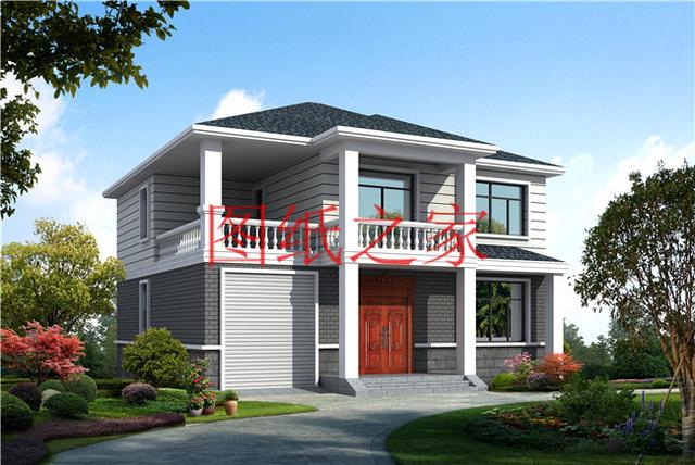 農(nóng)村二層別墅設(shè)計圖，簡單大方，占地面積120平方米到150平方米