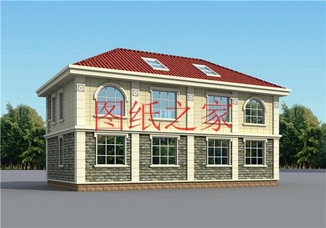 農(nóng)村二層別墅設(shè)計圖，簡單大方，占地面積120平方米到150平方米