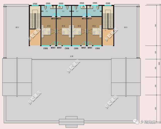 中式別墅設計圖，外型設計十分古典大方，彰顯地位和品味