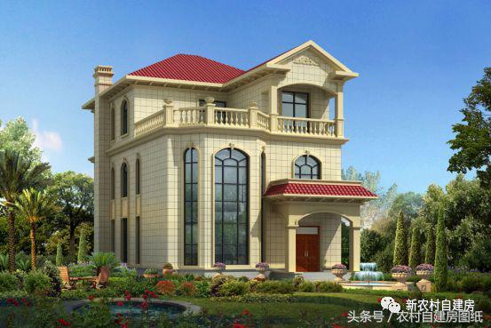 10×15米三層歐式別墅設(shè)計(jì)圖，既滿足了老人家的居住需求，又可以滿足年輕人的詩和遠(yuǎn)方