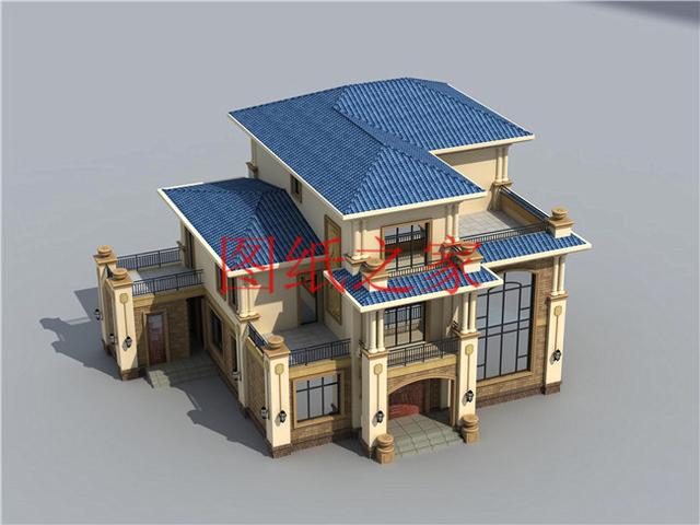 推薦4套時尚現代的三層別墅設計圖，客廳挑空，自建房的首選