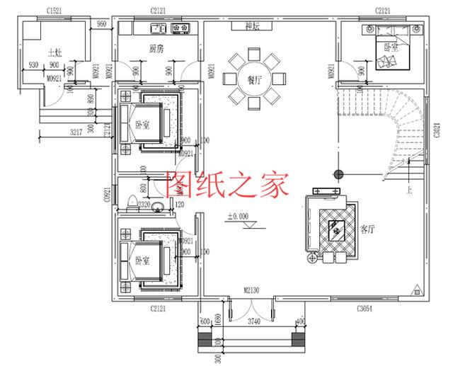 推薦4套時尚現代的三層別墅設計圖，客廳挑空，自建房的首選
