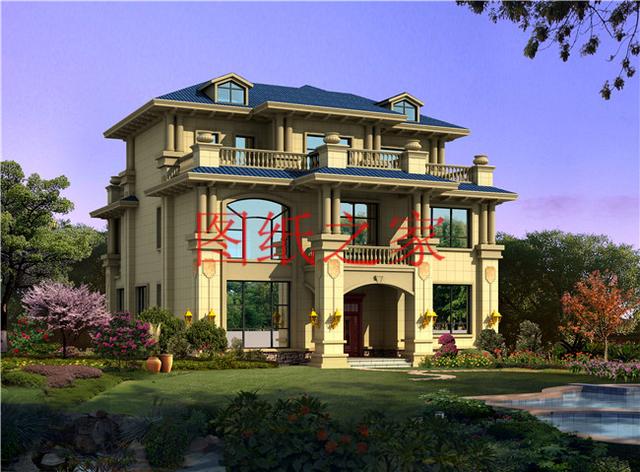 推薦4套時尚現代的三層別墅設計圖，客廳挑空，自建房的首選