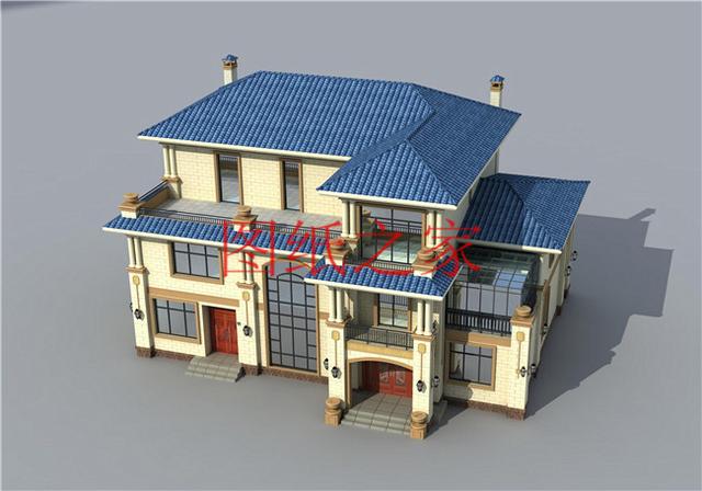 推薦4套時尚現代的三層別墅設計圖，客廳挑空，自建房的首選