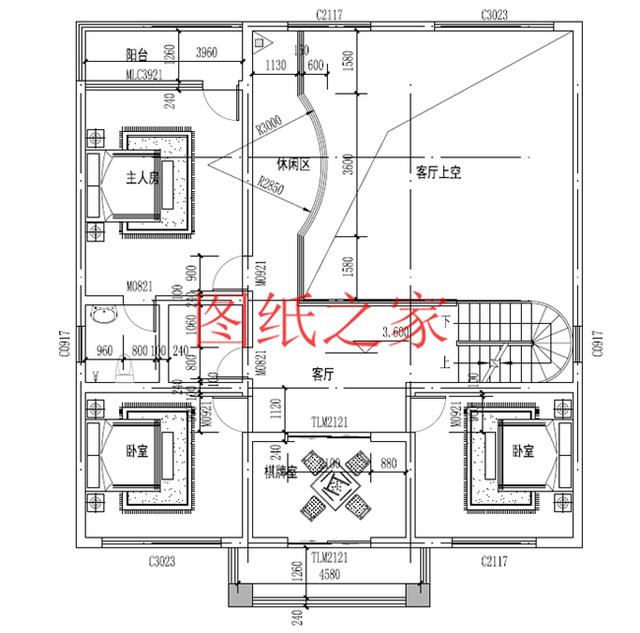 推薦4套時尚現代的三層別墅設計圖，客廳挑空，自建房的首選