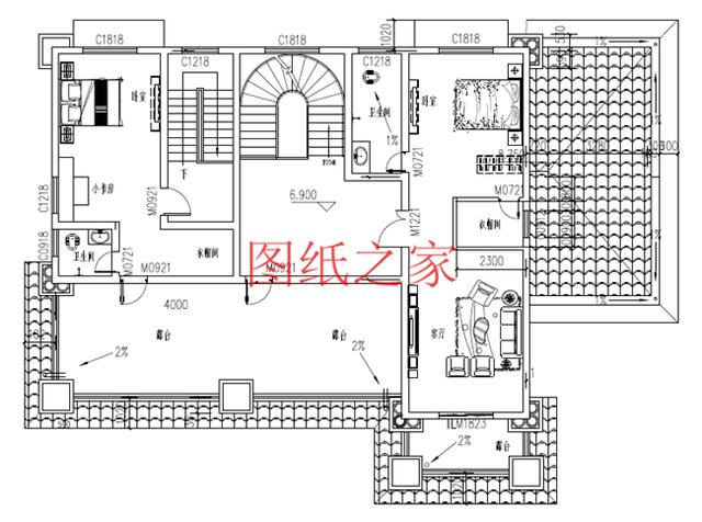 推薦4套時尚現代的三層別墅設計圖，客廳挑空，自建房的首選
