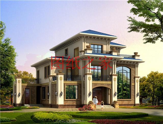 推薦4套時尚現代的三層別墅設計圖，客廳挑空，自建房的首選