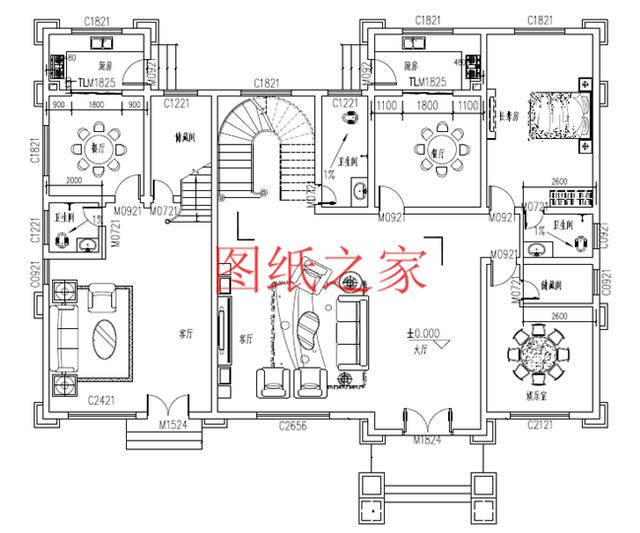 推薦4套時尚現代的三層別墅設計圖，客廳挑空，自建房的首選