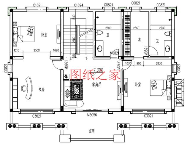 推薦4套時尚現代的三層別墅設計圖，客廳挑空，自建房的首選