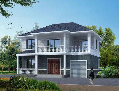 兩款帶堂屋的農(nóng)村自建房設(shè)計圖，又帶車庫又是五室三廳，很實用