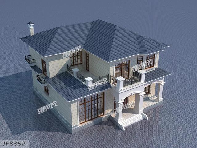 現(xiàn)在農(nóng)村人有福氣，有錢有地就可以建房，下面這款別墅設(shè)計(jì)圖送給你