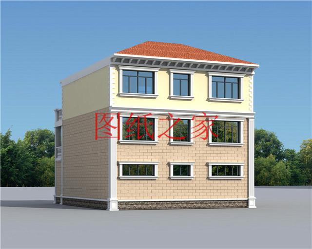 外觀靚麗、布局實(shí)用，建成后氣派有面子的小戶型三層別墅設(shè)計(jì)圖